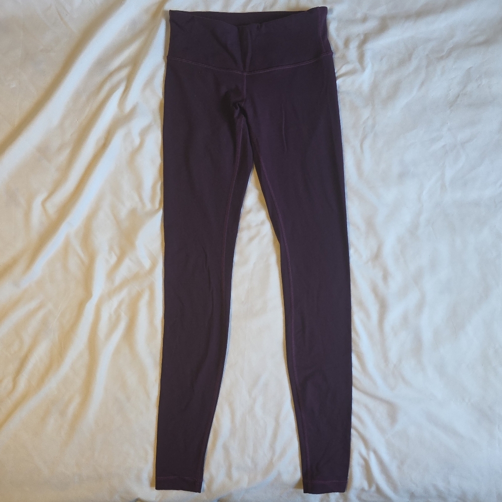 Lululemon Dark Magenta Wunder Under Leggings Size 4